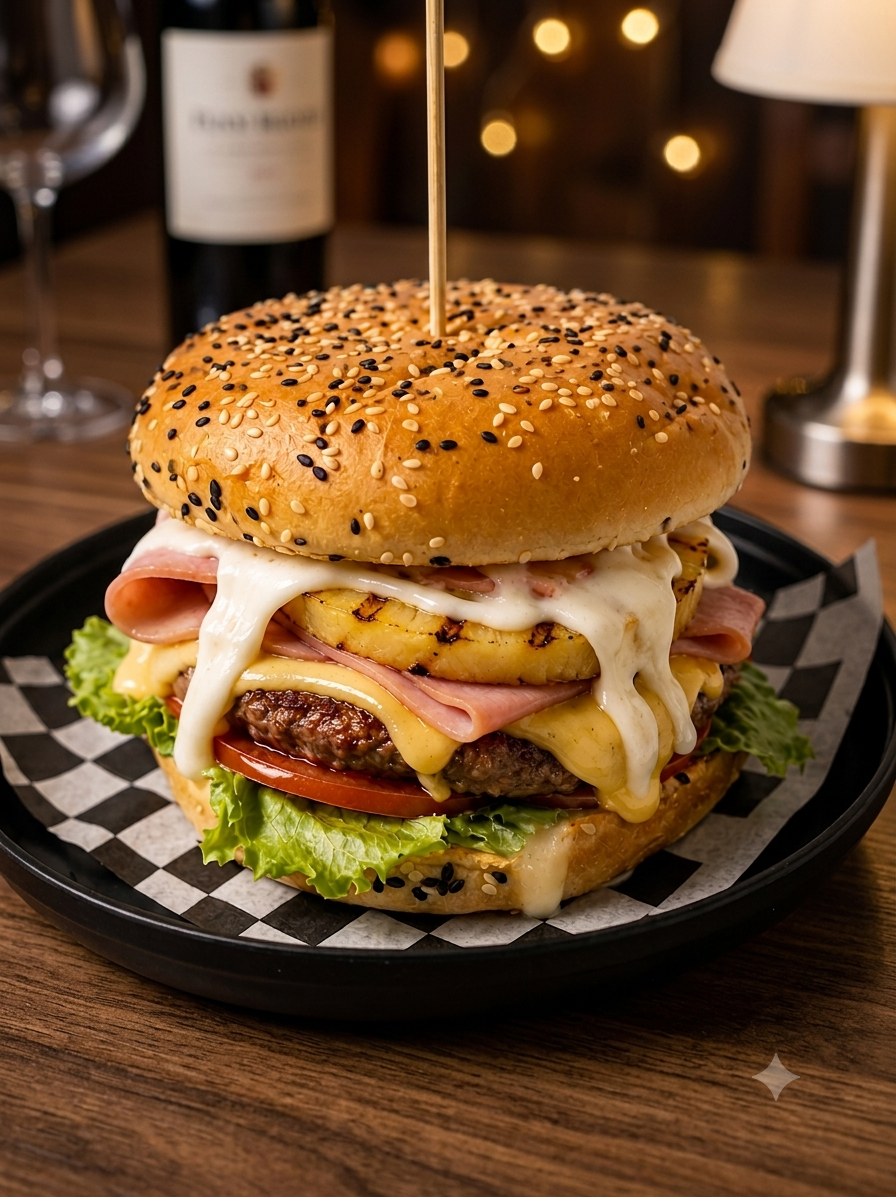 Hamburguesa Hawaiana